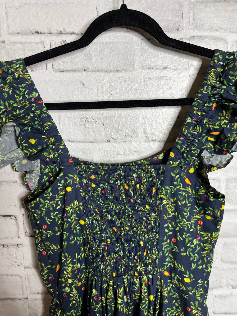 Hill House Ellie nap dress midnight garden poplin - Picture 7 of 9